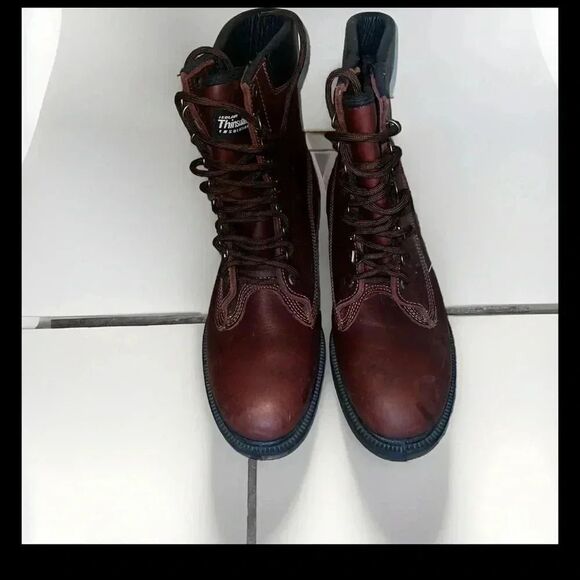 Made In Canada Brown Leather‎ Isolant Thinsulate Insulation Work Boots Size 8.5D - Picture 1 of 8